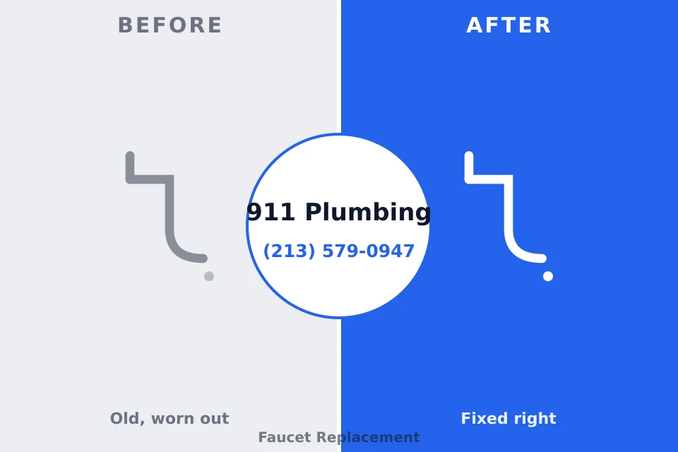 Before and after: plumbing repair Fairfield Bay, AR